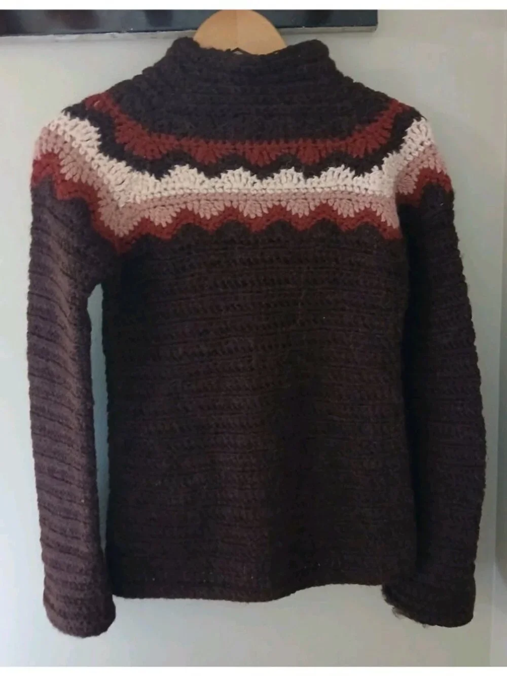 Vtg. J.‎ Crew Handknit Alpaca Pullover Sweater